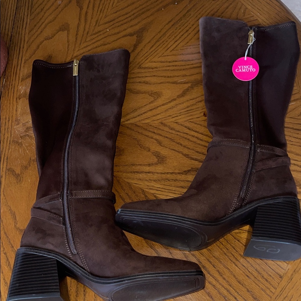 Vince Camuto Dark Brown Heeled Boots